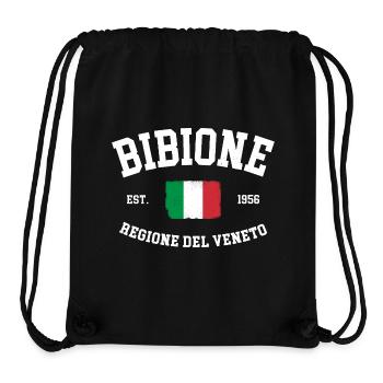 Bibione Regione Del Veneto Italia Flag Italy - Stanley/Stella Recycled Gym Bag - black - Front
