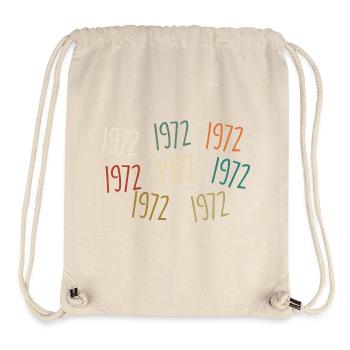 Born in 1972, year of birth - legendary since 1972 - Stanley/Stella Recycled Gym Bag - natural - Front