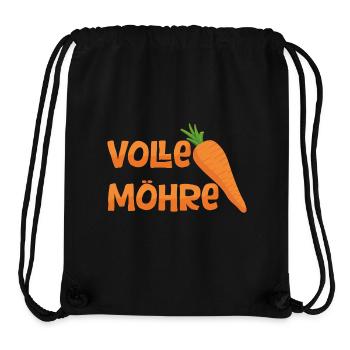 Volle Möhre - Stanley/Stella recycelter Gym Bag - Schwarz - Vorne