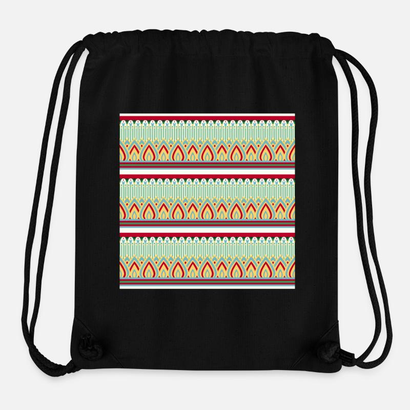 ÄGYPTISCHES MUSTER II - Stanley/Stella recycelter Gym Bag - Schwarz