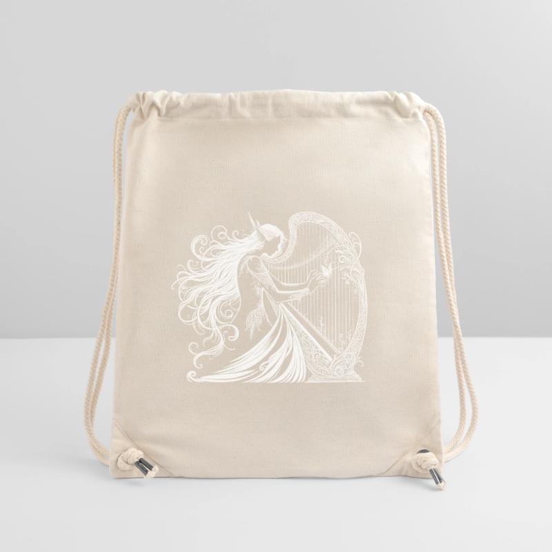 Elfe de la harpe - Elfe avec harpe Sac à cordon recyclé Stanley/Stella