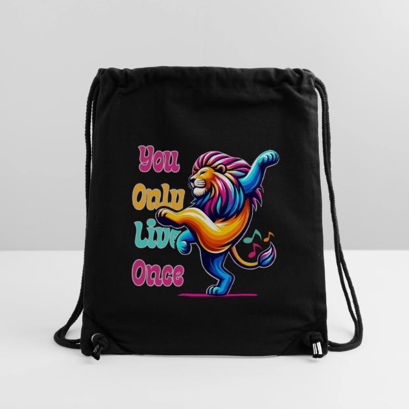 Fröhlicher Löwe Stanley/Stella recycelter Gym Bag