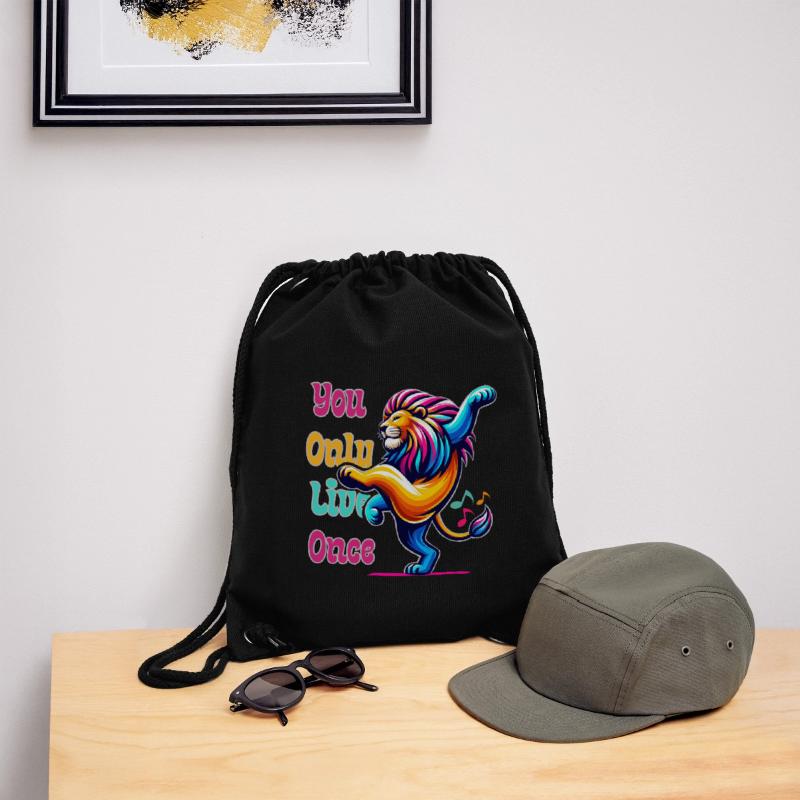 Fröhlicher Löwe Stanley/Stella recycelter Gym Bag