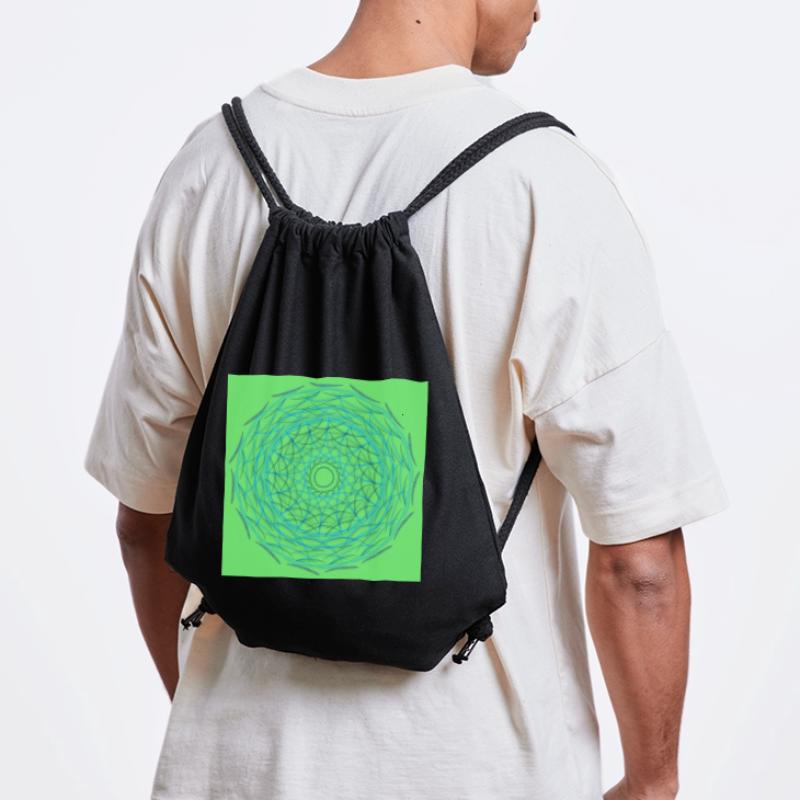 Grüner Kreis Web Stanley/Stella recycelter Gym Bag