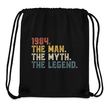 1984 Mann Mythos Legende - Stanley/Stella recycelter Gym Bag - Schwarz - Vorne
