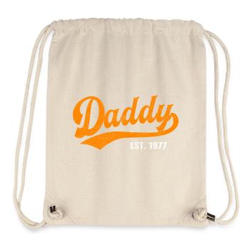 Daddy - Bester Dad Daddy Papa der Welt - est. 1977 - Stanley/Stella recycelter Gym Bag - Naturweiß - Vorne