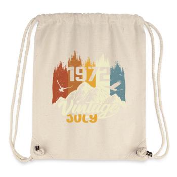 Vintage July 1972 Birthday Gift July 1972 - Stanley/Stella Recycled Gym Bag - natural - Front