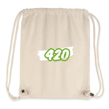 420 Cannabis Legalisierung Spruch - Stanley/Stella recycelter Gym Bag - Naturweiß - Vorne