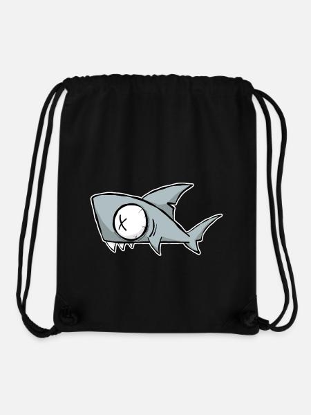 LUSTIGER HAI. COMIC STIL FÜR SOMMER, STRAND, MEER - Stanley/Stella recycelter Gym Bag - Schwarz