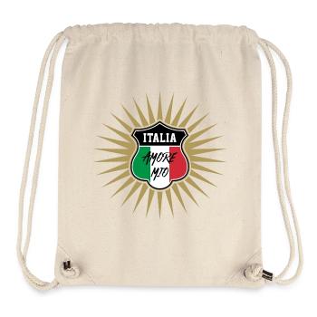 Italie - Sac à cordon recyclé Stanley/Stella - blanc naturel - Devant