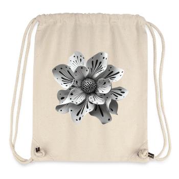 Blume Edelweiss Abstrakt - Stanley/Stella recycelter Gym Bag - Naturweiß - Vorne