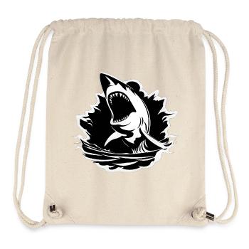Requin - Sac à cordon recyclé Stanley/Stella - blanc naturel - Devant