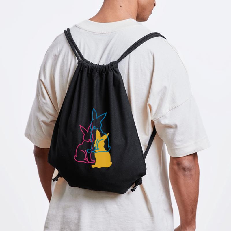 three rabbits Stanley/Stella Recycled Gym Bag