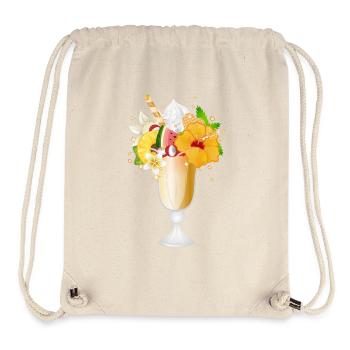 herrlicher tropischer Eisbecher für Eisliebhaber - Stanley/Stella recycelter Gym Bag - Naturweiß - Vorne