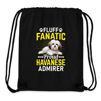 Fanatique de peluches Fier admirateur bichanais - Sac à cordon recyclé Stanley/Stella - noir - Devant