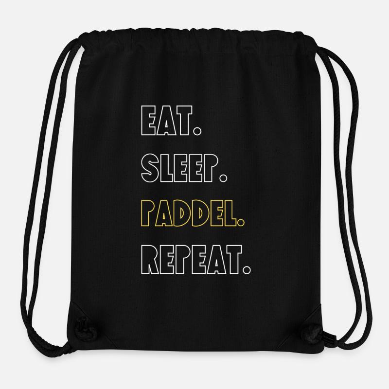 Eat. Drink. Paddle. Try again - Stanley/Stella Recycled Gym Bag - black