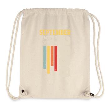 September 2008 Geburtstagsgeschenk September 2008 - Stanley/Stella recycelter Gym Bag - Naturweiß - Vorne