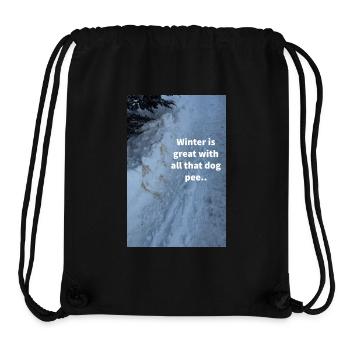 Hundeurin im Winterwunderland - Stanley/Stella recycelter Gym Bag - Schwarz - Vorne