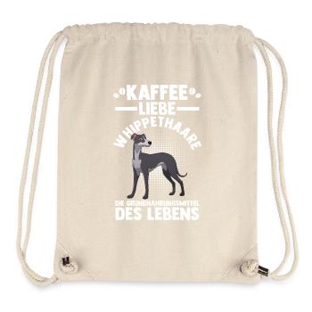 Hund Kaffee Whippet - Stanley/Stella recycelter Gym Bag - Naturweiß - Vorne