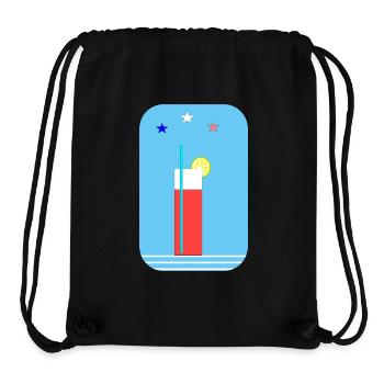 Red cocktail - Stanley/Stella recycelter Gym Bag - Schwarz - Vorne