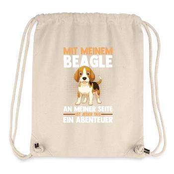 Hund Beagle - Stanley/Stella recycelter Gym Bag - Naturweiß - Vorne