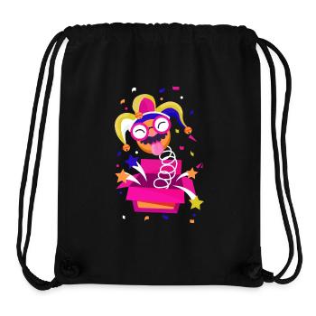 Clown, Carnival, Carnival, Carnival Costume, Parade, Celebration, Jester, - Stanley/Stella Recycled Gym Bag - black - Front