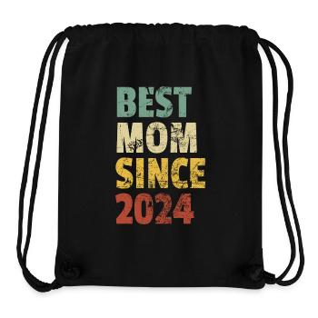 Beste Mama seit 2024 Muttertag Geburtstagszitat - Stanley/Stella recycelter Gym Bag - Schwarz - Vorne