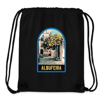Malerische Gasse, Altstadt, Albufeira - Stanley/Stella recycelter Gym Bag - Schwarz - Vorne