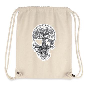 Wolf Tree of Life with Thick Roots - Stanley/Stella Recycled Gym Bag - natural - Front