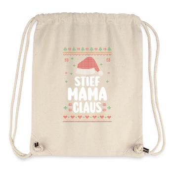 Christmas Santa Claus Stepmom Claus - Stanley/Stella Recycled Gym Bag - natural - Front