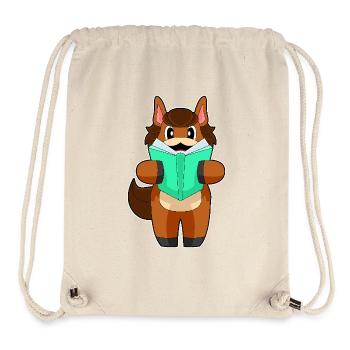 Horse Book - Stanley/Stella Recycled Gym Bag - natural - Front
