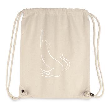 Katze - Stanley/Stella recycelter Gym Bag - Naturweiß - Vorne