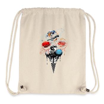 Planet Cream Scoop - Space Galaxy Science - Stanley/Stella Recycled Gym Bag - natural - Front