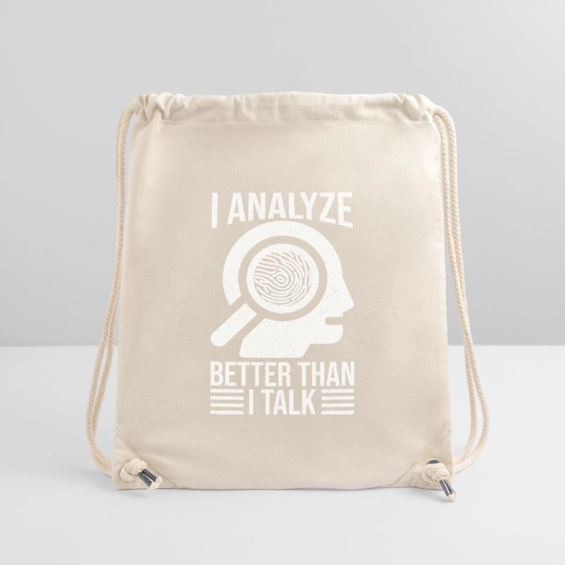 Forensic Analyst Analyze Better Than Talk Squad Stanley/Stella Recycled Gym Bag