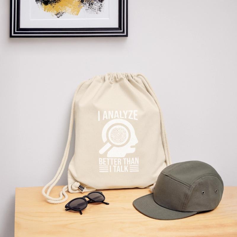 Forensic Analyst Analyze Better Than Talk Squad Stanley/Stella Recycled Gym Bag