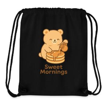 Sweet Mornings Bear Pour - Stanley/Stella recycelter Gym Bag - Schwarz - Vorne