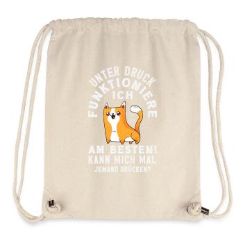 I function best under pressure - Stanley/Stella Recycled Gym Bag - natural - Front