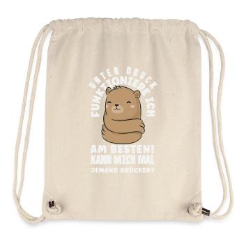 I function best under pressure - Stanley/Stella Recycled Gym Bag - natural - Front