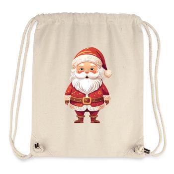 Joyeux Père Noël - Sac à cordon recyclé Stanley/Stella - blanc naturel - Devant