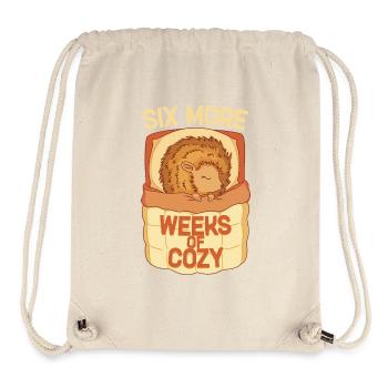 Igel Tag Hedgehog Day Six More Weeks Of Cozy - Stanley/Stella Recycled Gym Bag - natural - Front