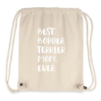 Border Terrier - Sac à cordon recyclé Stanley/Stella - blanc naturel - Devant