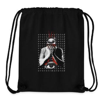 Overstimulated - Stanley/Stella Recycled Gym Bag - black - Front