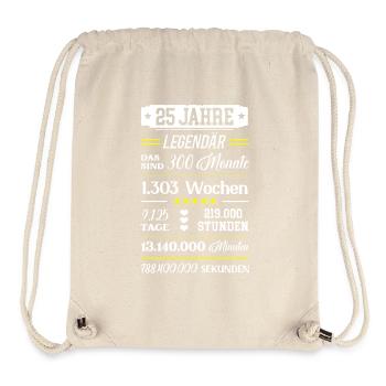 25 Geburtstag 25ter Geb Geschenk Happy Birthday - Stanley/Stella recycelter Gym Bag - Naturweiß - Vorne