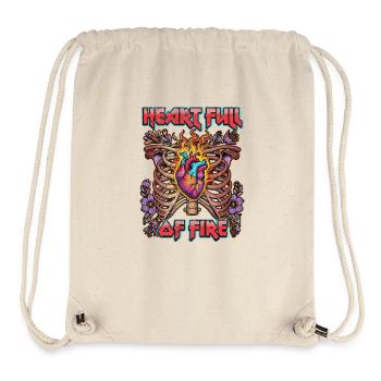 Heart Full of Fire - Stanley/Stella Recycled Gym Bag - natural - Front