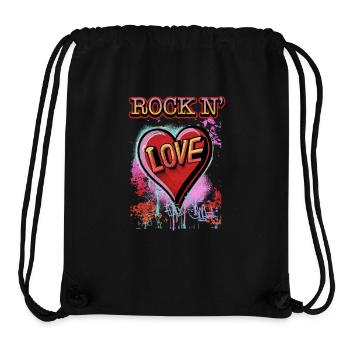 Rock'n Love - Stanley/Stella Recycled Gym Bag - black - Front