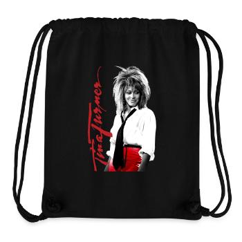 Tina Turner Photographie Avec Signature - Sac à cordon recyclé Stanley/Stella - noir - Devant