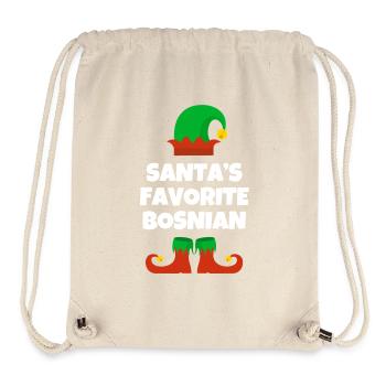 Santa's Bosnian Favorite - Stanley/Stella Recycled Gym Bag - natural - Front