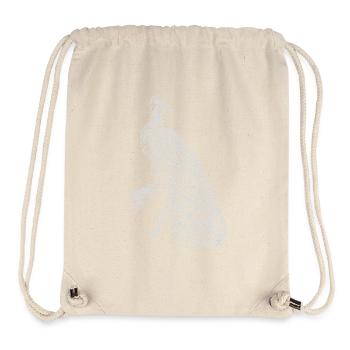 Peacock Lace on Black - Stanley/Stella Recycled Gym Bag - natural - Front