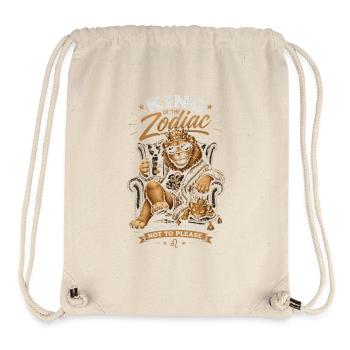 Roi du Zodiaque Lion Luxe - Sac à cordon recyclé Stanley/Stella - blanc naturel - Devant