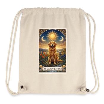 Goldener Retriever Tarotkarte - Stanley/Stella recycelter Gym Bag - Naturweiß - Vorne